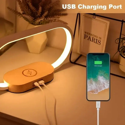 Wireless Phone Charger Dimmable LED Clock